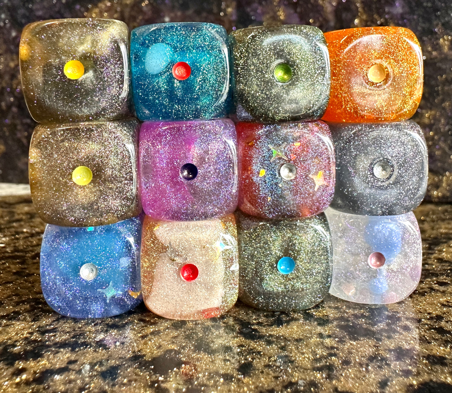 10x Darkrai Dice D6 Pokemon Inspired RPG DnD Gaming Custom Polyhedral Anime Art Tyranitar