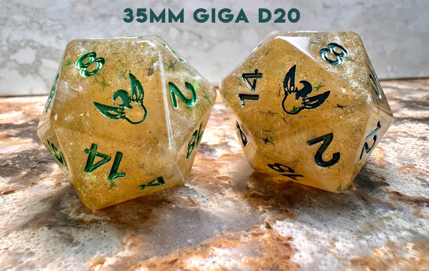 Leafeon Polydice Giga D20 Dice Pokemon Inspired Polyset Custom Set Shiny Eeveelutions D6 RpG DnD Gaming Polyhedral Anime Art
