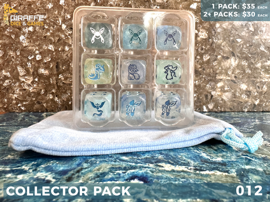 Pokemon Inspired Dice Collection 9 D6 Collector Pack 012 ICE