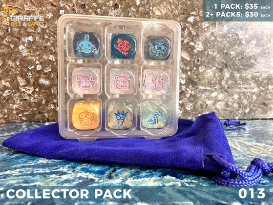 Pokemon Inspired Dice Collection 9 D6 Collector Pack 013 WATER