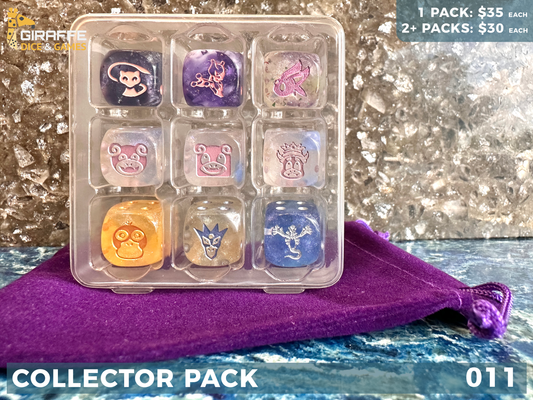 Pokemon Inspired Dice Collection 9 D6 Collector Pack 011 PSYCHIC
