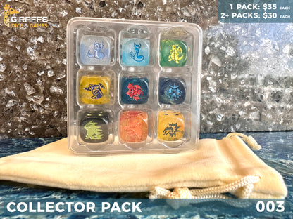 Pokemon Inspired Dice Collection 9 D6 Collector Pack 013 WATER