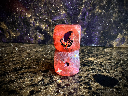Shiny Pokemon Inspired Darkrai D6 RPG DnD Gaming Custom Polyhedral Anime Art